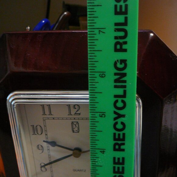 Vintage Paul Sebastian 1997 Wooden Desk Mantel Clock (working) - Picture 7 of 9